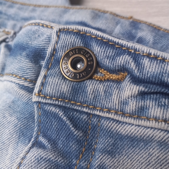 Art Class Girls Hi-Rise Baggy Distressed Jeans, Size 16 - Picture 4 of 12